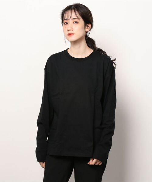 UNIVERSAL OVERALL(ユニバーサルオーバーオール)の「【UNIVERSAL OVERALL】WIDE HEAVY 2P L/S TEE(Tシャツ/カットソー・メンズ・ブラック/ホワイト・MEDIUM/LARGE/X-LARGE/SMALL)」の10枚目の写真