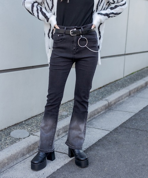 RASVOA(ラスボア)の「【WEB限定】グラデーションパンツ(その他パンツ・レディース・ブラック・M/S)」の1枚目の写真