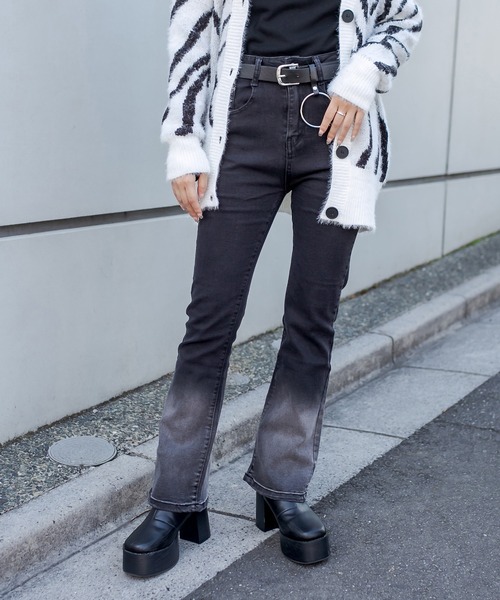 RASVOA(ラスボア)の「【WEB限定】グラデーションパンツ(その他パンツ・レディース・ブラック・M/S)」の11枚目の写真