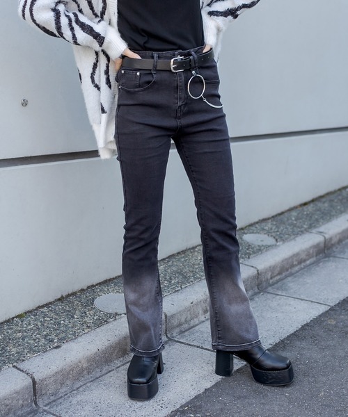 RASVOA(ラスボア)の「【WEB限定】グラデーションパンツ(その他パンツ・レディース・ブラック・M/S)」の12枚目の写真