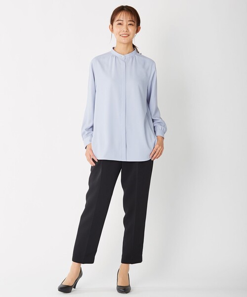 J.PRESS(ジェイプレス)の「【洗える】ヴィーナスダブルクロス テーパード パンツ(その他パンツ・レディース・ブラック系/ネイビー系・13/11/7/9)」の12枚目の写真