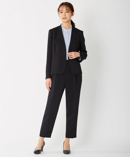 J.PRESS(ジェイプレス)の「【洗える】ヴィーナスダブルクロス テーパード パンツ(その他パンツ・レディース・ブラック系/ネイビー系・13/11/7/9)」の13枚目の写真