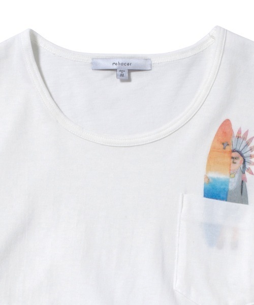 rehacer(レアセル)の「rehacer : Land Surfing(Tシャツ/カットソー・メンズ・ホワイト/ブラック/チャコールグレー/ネイビー/ブルーグリーン/ワインレッド・MEDIUM/X-LARGE/SMALL/LARGE)」の7枚目の写真