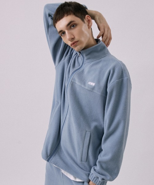 FCMM（エフシーエムエム）の「CLUB FLEECE ZIP-UP JACKET／クラブフリースジップアップジャケット（その他アウター・メンズ・ライトブルー/ミント/ベージュ/ピンク/ブラック/グレイッシュブルー・MEDIUM/LARGE）」の5枚目の写真