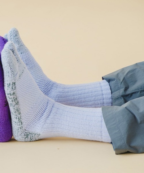 NODAL(ノーダル)の「NODAL / ノーダル 84N LONG SOCKSロングソックスタビソックス(ソックス/靴下・メンズ・ネイビー/イエロー/ホワイト/ブルー/パープル/ピンク/グリーン/ラベンダー/ベージュ/ターメリック/スモークピンク/ライトブルー/ライトイエロー/オレンジ/ブラウン・FREE)」の9枚目の写真