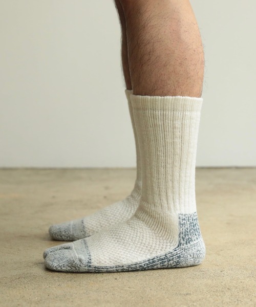 NODAL(ノーダル)の「NODAL / ノーダル 84N LONG SOCKSロングソックスタビソックス(ソックス/靴下・メンズ・ネイビー/イエロー/ホワイト/ブルー/パープル/ピンク/グリーン/ラベンダー/ベージュ/ターメリック/スモークピンク/ライトブルー/ライトイエロー/オレンジ/ブラウン・FREE)」の18枚目の写真