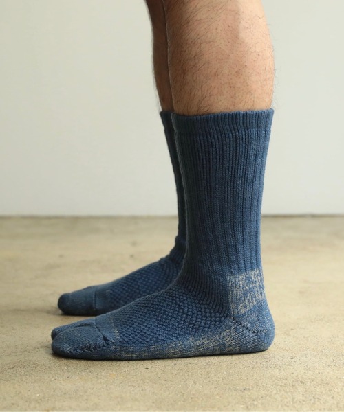 NODAL(ノーダル)の「NODAL / ノーダル 84N LONG SOCKSロングソックスタビソックス(ソックス/靴下・メンズ・ネイビー/イエロー/ホワイト/ブルー/パープル/ピンク/グリーン/ラベンダー/ベージュ/ターメリック/スモークピンク/ライトブルー/ライトイエロー/オレンジ/ブラウン・FREE)」の21枚目の写真