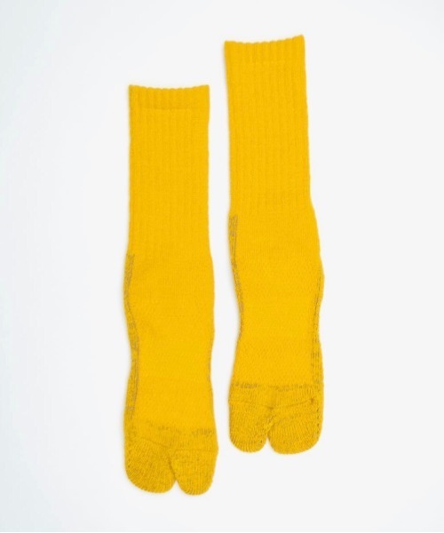 NODAL(ノーダル)の「NODAL / ノーダル 84N LONG SOCKSロングソックスタビソックス(ソックス/靴下・メンズ・ネイビー/イエロー/ホワイト/ブルー/パープル/ピンク/グリーン/ラベンダー/ベージュ/ターメリック/スモークピンク/ライトブルー/ライトイエロー/オレンジ/ブラウン・FREE)」の22枚目の写真