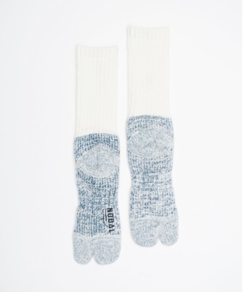 NODAL(ノーダル)の「NODAL / ノーダル 84N LONG SOCKSロングソックスタビソックス(ソックス/靴下・メンズ・ネイビー/イエロー/ホワイト/ブルー/パープル/ピンク/グリーン/ラベンダー/ベージュ/ターメリック/スモークピンク/ライトブルー/ライトイエロー/オレンジ/ブラウン・FREE)」の17枚目の写真