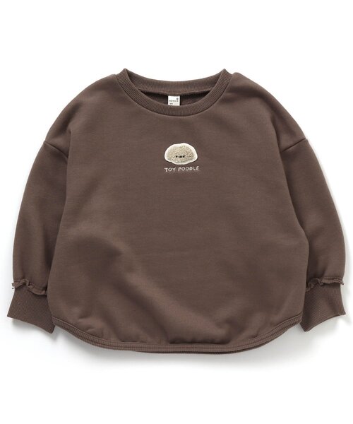 apres les cours（アプレレクール）の「WEB限定 サガラ刺繍トレーナー（スウェット・キッズ・サックスブルー/アイボリー/ブラウン/ベージュ/チャコール/ミント・110/90/100/80/120/130）」の11枚目の写真