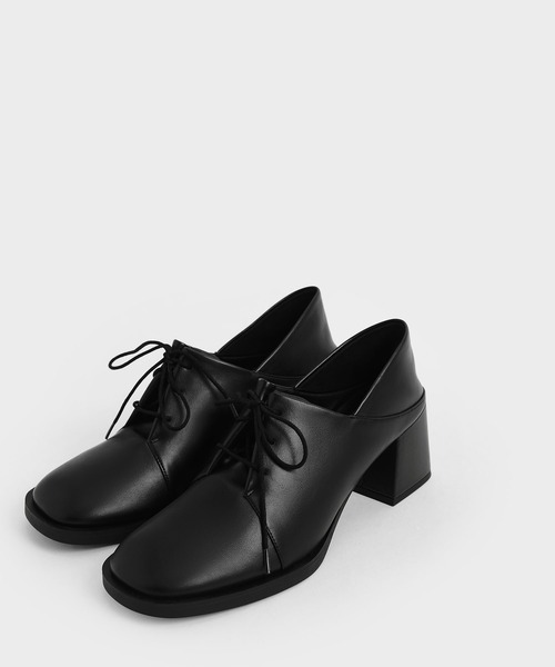 CHARLES & KEITH(チャールズ & キース)の「ステップバック オックスフォードパンプス / Step-Back Oxford Pumps(ドレスシューズ・レディース・ブラック/オフホワイト/マルチ・22.5cm/23cm/23.5cm/24.5cm/25cm/25.5cm/22cm)」の18枚目の写真