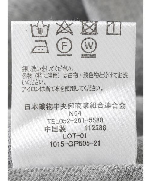 Green　Parks（グリーンパークス）の「フィッシュテールシャツチュニック＊（シャツ/ブラウス・レディース・ライトグレー/ベージュ・FREE）」の6枚目の写真