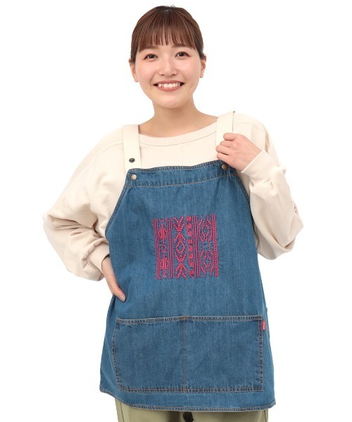 チチカカ(チチカカ)の「ネイティブ刺繍キャンプエプロン(エプロン・レディース・ブラウン系その他/その他1・FREE)」の10枚目の写真