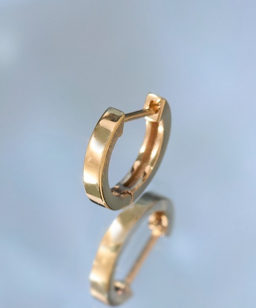 片耳/JUPITER 【K10】ストレートフープピアス/ユニセックス K10】ストレートフープピアス/片耳/ ユニセックス（ピアス（片耳