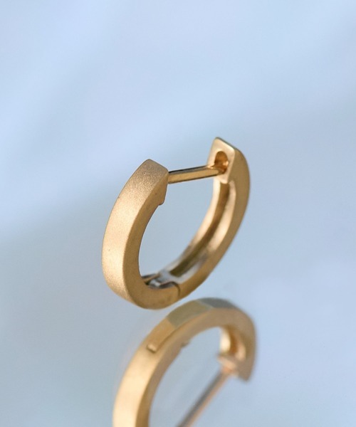 片耳/JUPITER 【K10】ストレートフープピアス/ユニセックス K10】ストレートフープピアス/片耳/ ユニセックス（ピアス（片耳