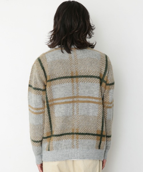 URBAN RESEARCH Sonny Label（アーバンリサーチサニーレーベル）の「チェックジャガードニットプルオーバー（ニット/セーター・メンズ・ブラウン系その他/ホワイト系その他/グレー系その他・MEDIUM/LARGE）」の20枚目の写真