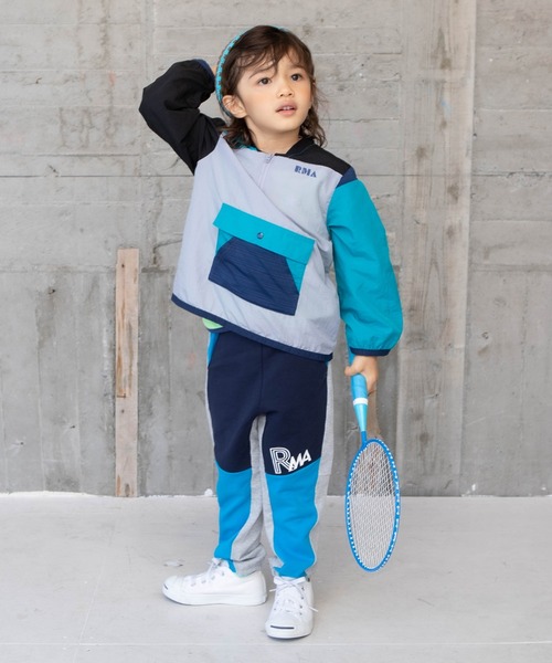 RAGMART（ラグマート）の「ナイロンプルオーバー（ナイロンジャケット・キッズ・グレー/ブルー・110cm/120cm/130cm/100cm）」の5枚目の写真