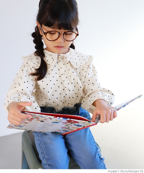 coca(coca)(コカ)の「キッズ フリル襟付き柄シャツ(シャツ/ブラウス・キッズ・A/B・100/110/120/130)」の15枚目の写真
