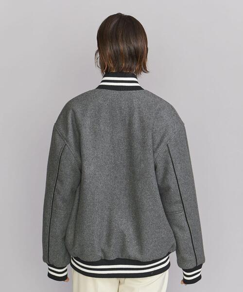 BEAUTY&YOUTH UNITED ARROWS（ビューティーアンドユースユナイテッドアローズ）の「【WEB限定】by アワード ジャケット（スタジャン・レディース・ブラック/グレー・FREE）」の5枚目の写真