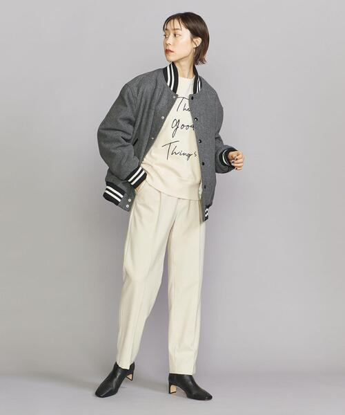 BEAUTY&YOUTH UNITED ARROWS（ビューティーアンドユースユナイテッドアローズ）の「【WEB限定】by アワード ジャケット（スタジャン・レディース・ブラック/グレー・FREE）」の9枚目の写真