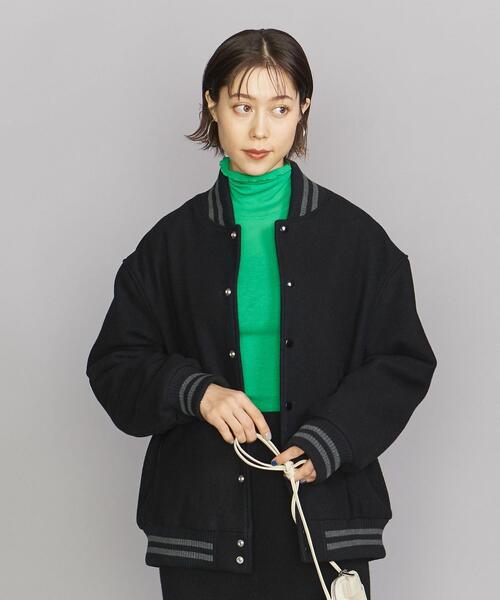BEAUTY&YOUTH UNITED ARROWS（ビューティーアンドユースユナイテッドアローズ）の「【WEB限定】by アワード ジャケット（スタジャン・レディース・ブラック/グレー・FREE）」の10枚目の写真
