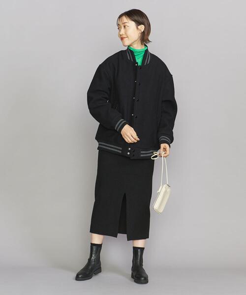 BEAUTY&YOUTH UNITED ARROWS（ビューティーアンドユースユナイテッドアローズ）の「【WEB限定】by アワード ジャケット（スタジャン・レディース・ブラック/グレー・FREE）」の11枚目の写真