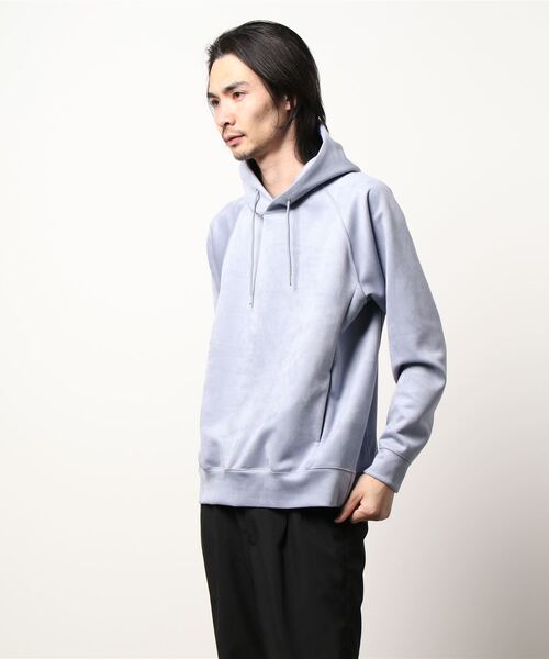 EDIFICE(エディフィス)の「スウェードタッチダンボールパーカー(パーカー・メンズ・ブラック/グレー/ベージュ/ピンク/タン/サックスブルー・LARGE/MEDIUM/SMALL)」の5枚目の写真