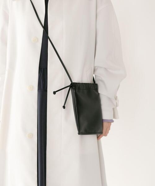 CITEN（シテン）の「＜CITEN（シテン）＞ソフトミニ巾着 ショルダーバッグ（ショルダーバッグ・レディース・ブラック/オフホワイト/ライラック・FREE）」の6枚目の写真