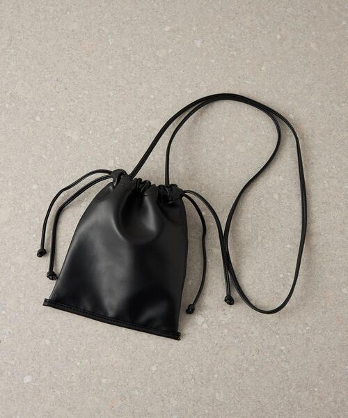 CITEN（シテン）の「＜CITEN（シテン）＞ソフトミニ巾着 ショルダーバッグ（ショルダーバッグ・レディース・ブラック/オフホワイト/ライラック・FREE）」の7枚目の写真