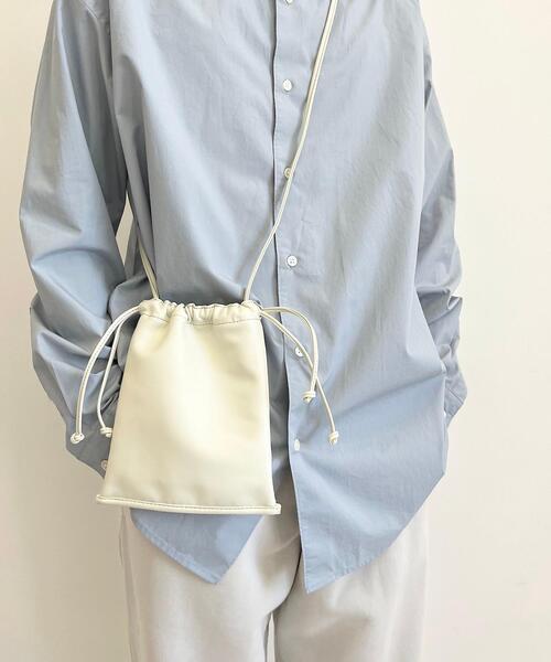 CITEN（シテン）の「＜CITEN（シテン）＞ソフトミニ巾着 ショルダーバッグ（ショルダーバッグ・レディース・ブラック/オフホワイト/ライラック・FREE）」の11枚目の写真