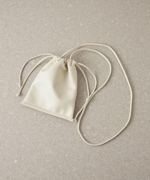 CITEN（シテン）の「＜CITEN（シテン）＞ソフトミニ巾着 ショルダーバッグ（ショルダーバッグ・レディース・ブラック/オフホワイト/ライラック・FREE）」の16枚目の写真