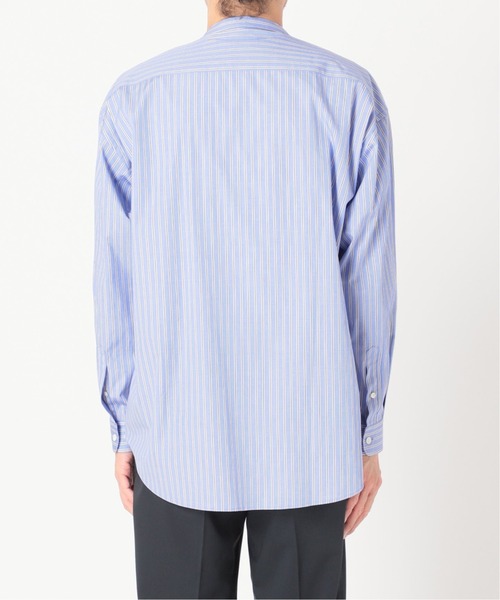 EDIFICE（エディフィス）の「THOMAS MASON オーバーサイズ バンドカラー シャツ（シャツ/ブラウス・メンズ・ブルー系その他/ブラウン系その他/ブルー/ホワイト/ブルー系その他2・LARGE/MEDIUM）」の16枚目の写真