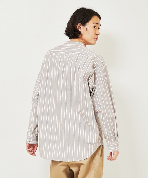 THOMAS MASON オーバーサイズ バンドカラー シャツ（シャツ/ブラウス