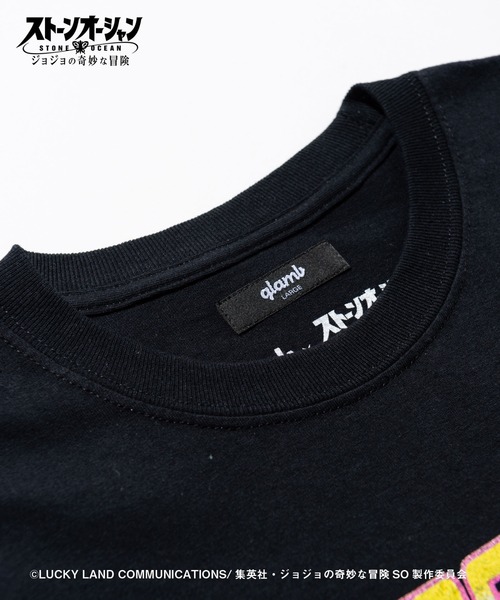 glamb(グラム)の「Jolyne’s Stand T / 徐倫スタンドTシャツ【ジョジョの奇妙な冒険コラボレーション】(Tシャツ/カットソー・メンズ・ブラック/ホワイト・S/M/L/XL)」の11枚目の写真