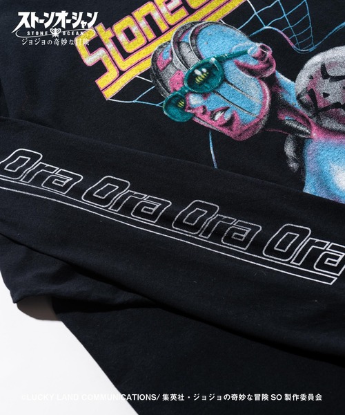 glamb(グラム)の「Jolyne’s Stand T / 徐倫スタンドTシャツ【ジョジョの奇妙な冒険コラボレーション】(Tシャツ/カットソー・メンズ・ブラック/ホワイト・S/M/L/XL)」の4枚目の写真