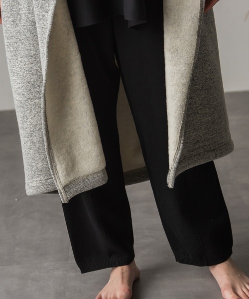 ketty cherie(ケティシェリー)の「たっぷり着まわせるリバーシブル仕様 ボアガウンコート ≪手洗い可能≫(その他アウター・レディース・ブラウン/オフホワイト・M)」の9枚目の写真