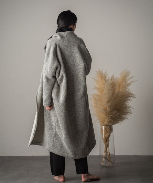 ketty cherie(ケティシェリー)の「たっぷり着まわせるリバーシブル仕様 ボアガウンコート ≪手洗い可能≫(その他アウター・レディース・ブラウン/オフホワイト・M)」の13枚目の写真