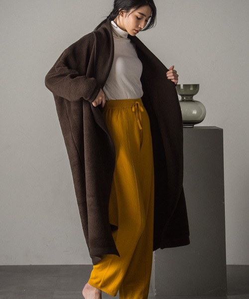 ketty cherie(ケティシェリー)の「たっぷり着まわせるリバーシブル仕様 ボアガウンコート ≪手洗い可能≫(その他アウター・レディース・ブラウン/オフホワイト・M)」の22枚目の写真