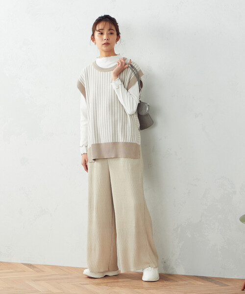 COMME CA ISM（コムサイズム）の「イージー ワイドパンツ（その他パンツ・レディース・ブラック/ブラウン/ベージュ・SMALL/MEDIUM/LARGE）」の20枚目の写真