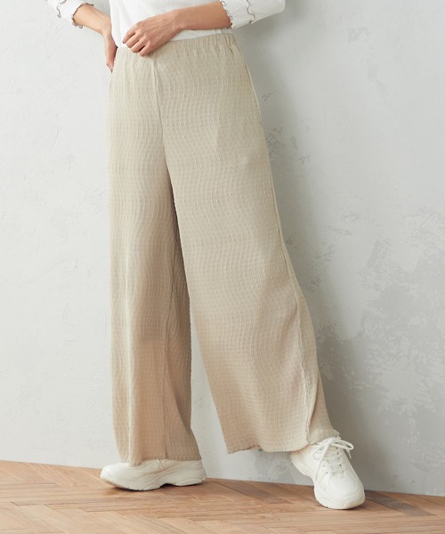 COMME CA ISM（コムサイズム）の「イージー ワイドパンツ（その他パンツ・レディース・ブラック/ブラウン/ベージュ・SMALL/MEDIUM/LARGE）」の10枚目の写真