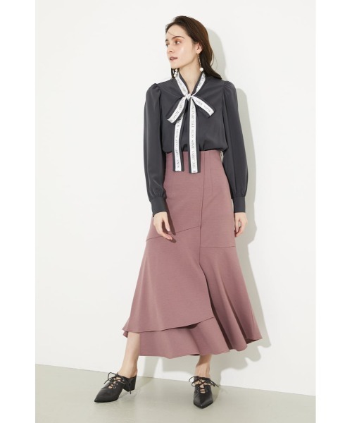 rienda(リエンダ)の「アシンメトリーラップカットマーメイドスカート(スカート・レディース・ブラック/ピンク/ライトベージュ・SMALL/MEDIUM)」の3枚目の写真