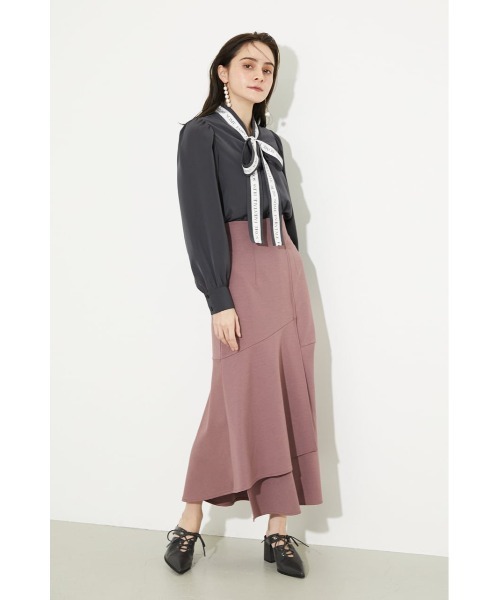 rienda(リエンダ)の「アシンメトリーラップカットマーメイドスカート(スカート・レディース・ブラック/ピンク/ライトベージュ・SMALL/MEDIUM)」の6枚目の写真