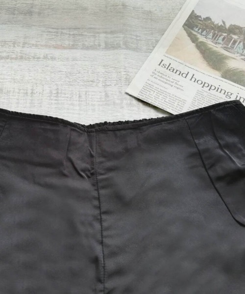 Dalfwin（ダールフィン）の「フレアビスチェビキニ×ショートパンツセット水着（水着・レディース・ブラック系1/ブラウン系1/ブラック系2/ブラウン系2・SMALL/MEDIUM/LARGE/X-LARGE）」の17枚目の写真