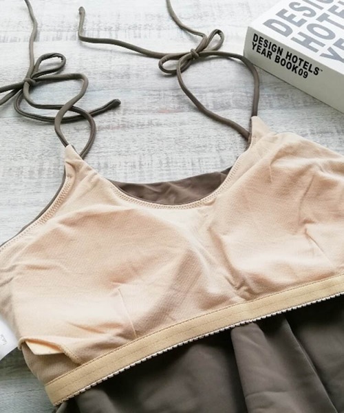 Dalfwin（ダールフィン）の「フレアビスチェビキニ×ショートパンツセット水着（水着・レディース・ブラック系1/ブラウン系1/ブラック系2/ブラウン系2・SMALL/MEDIUM/LARGE/X-LARGE）」の21枚目の写真