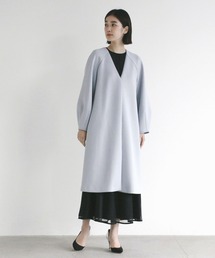 kaene | バックパールコート(ノーカラーコート)