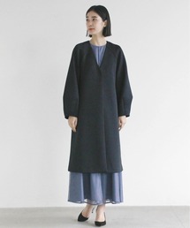 kaene | バックパールコート(ノーカラーコート)