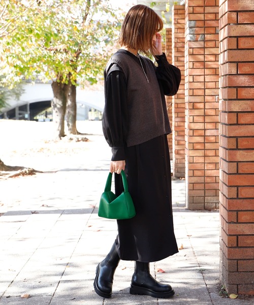 VitaFelice（ヴィータフェリーチェ）の「キューブポーチバッグ ミニトートバッグ（ボストンバッグ・レディース・ホワイト/グリーン/シルバー/オレンジ・FREE）」の19枚目の写真