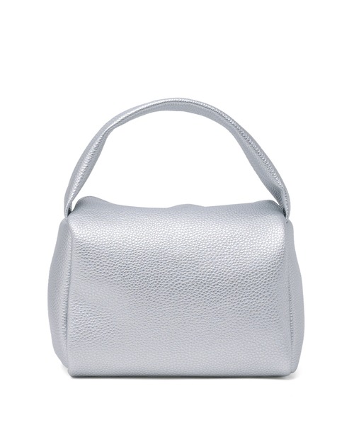 VitaFelice（ヴィータフェリーチェ）の「キューブポーチバッグ ミニトートバッグ（ボストンバッグ・レディース・ホワイト/グリーン/シルバー/オレンジ・FREE）」の6枚目の写真