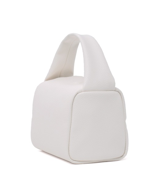 VitaFelice（ヴィータフェリーチェ）の「キューブポーチバッグ ミニトートバッグ（ボストンバッグ・レディース・ホワイト/グリーン/シルバー/オレンジ・FREE）」の11枚目の写真