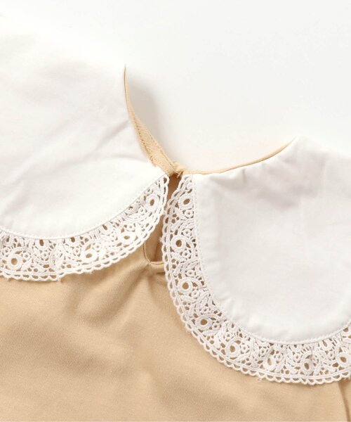 apres les cours（アプレレクール）の「WEB限定 BIGカラー長袖Tシャツ（Tシャツ/カットソー・キッズ・イエロー/アイボリー/ピンク/ブルー・140/90/80/100/110/130/120）」の14枚目の写真